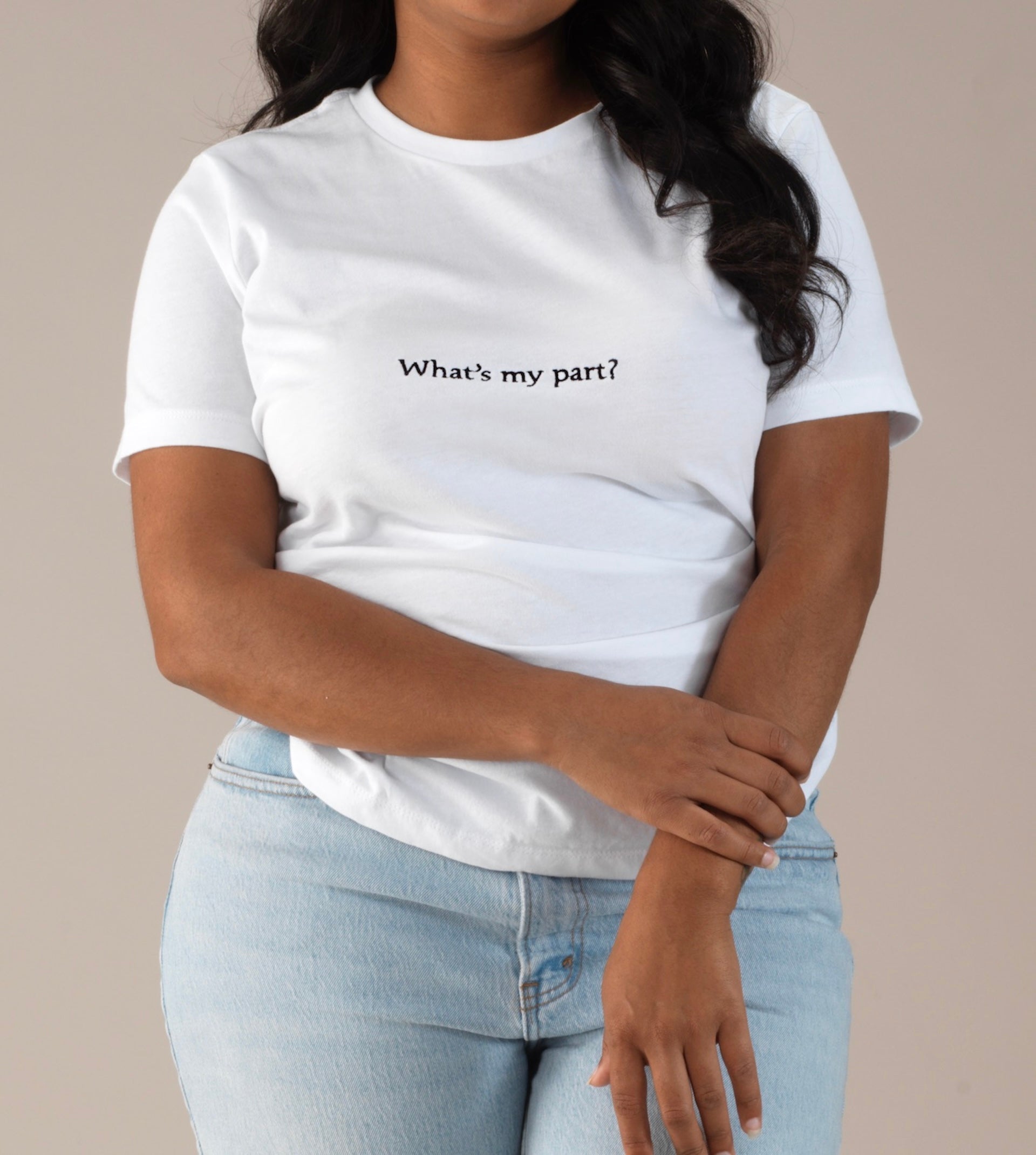 "What's my part?" Women’s Everyday Cotton Jersey T-Shirt