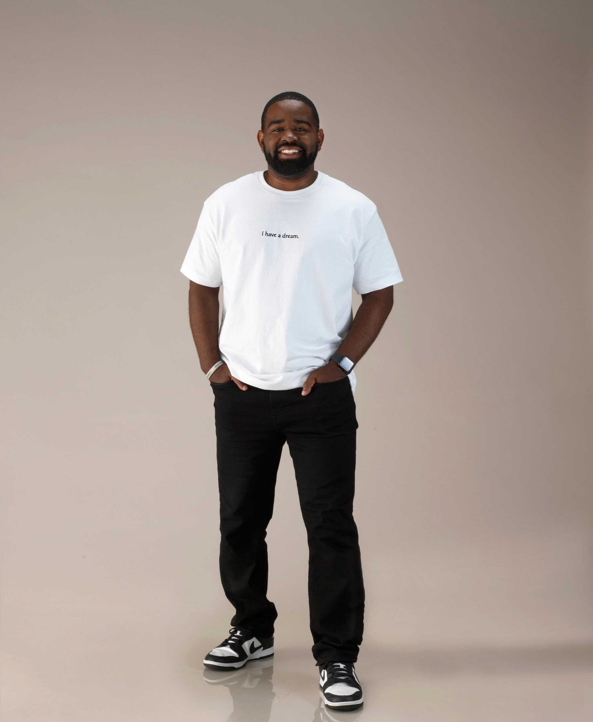 "I have a dream." Oversized Unisex Heavyweight Cotton T-Shirt