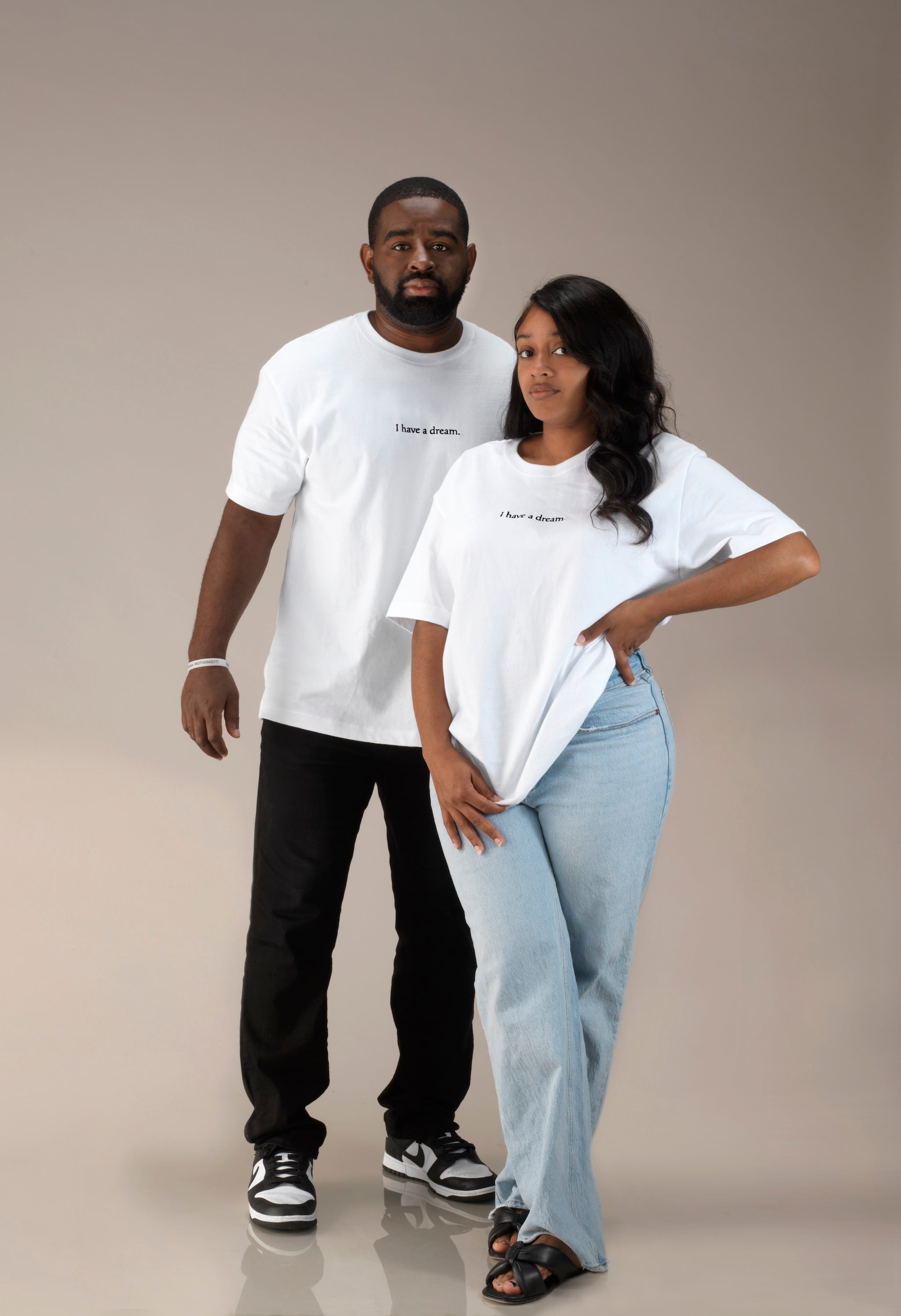 "I have a dream." Oversized Unisex Heavyweight Cotton T-Shirt