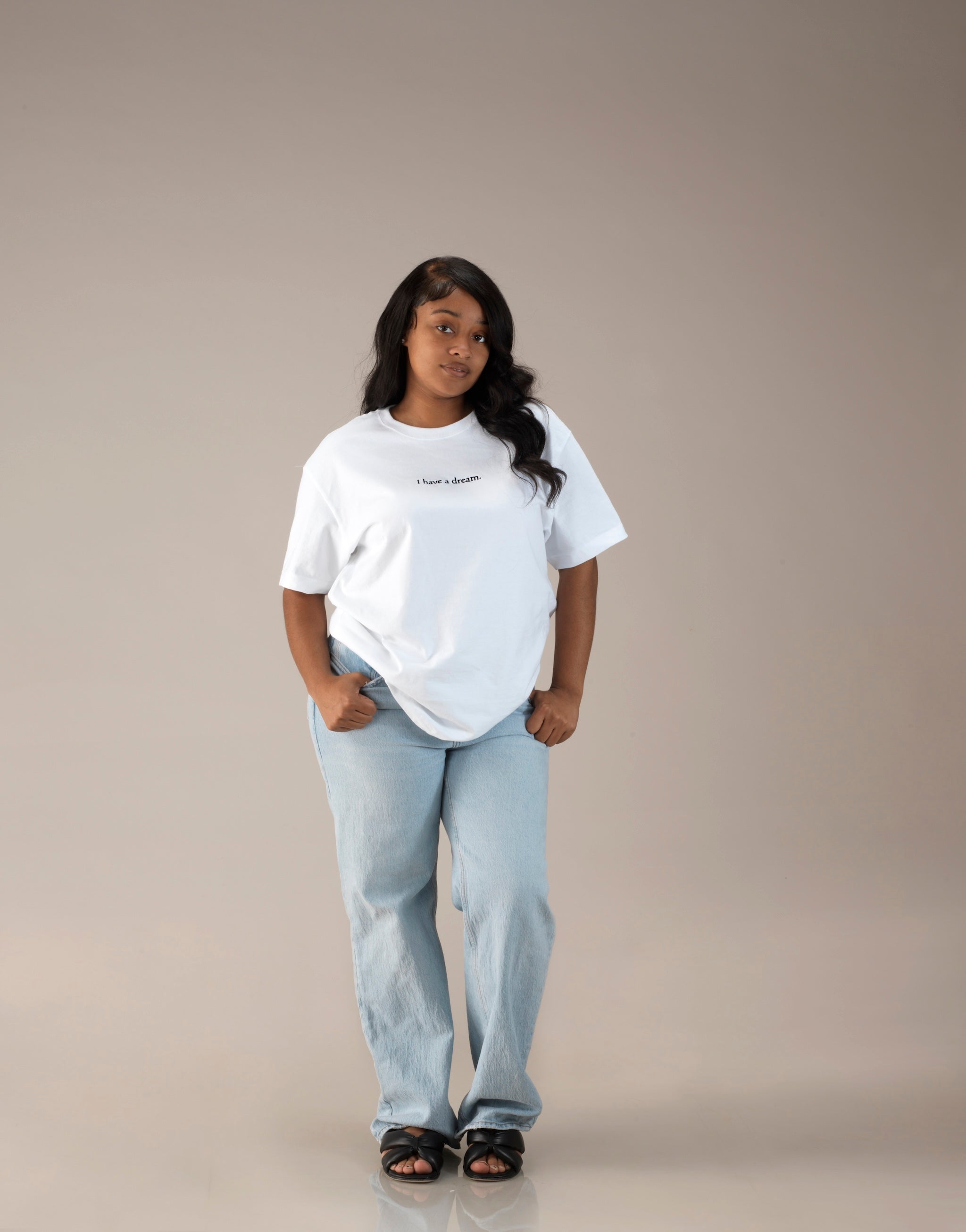 "I have a dream." Oversized Unisex Heavyweight Cotton T-Shirt